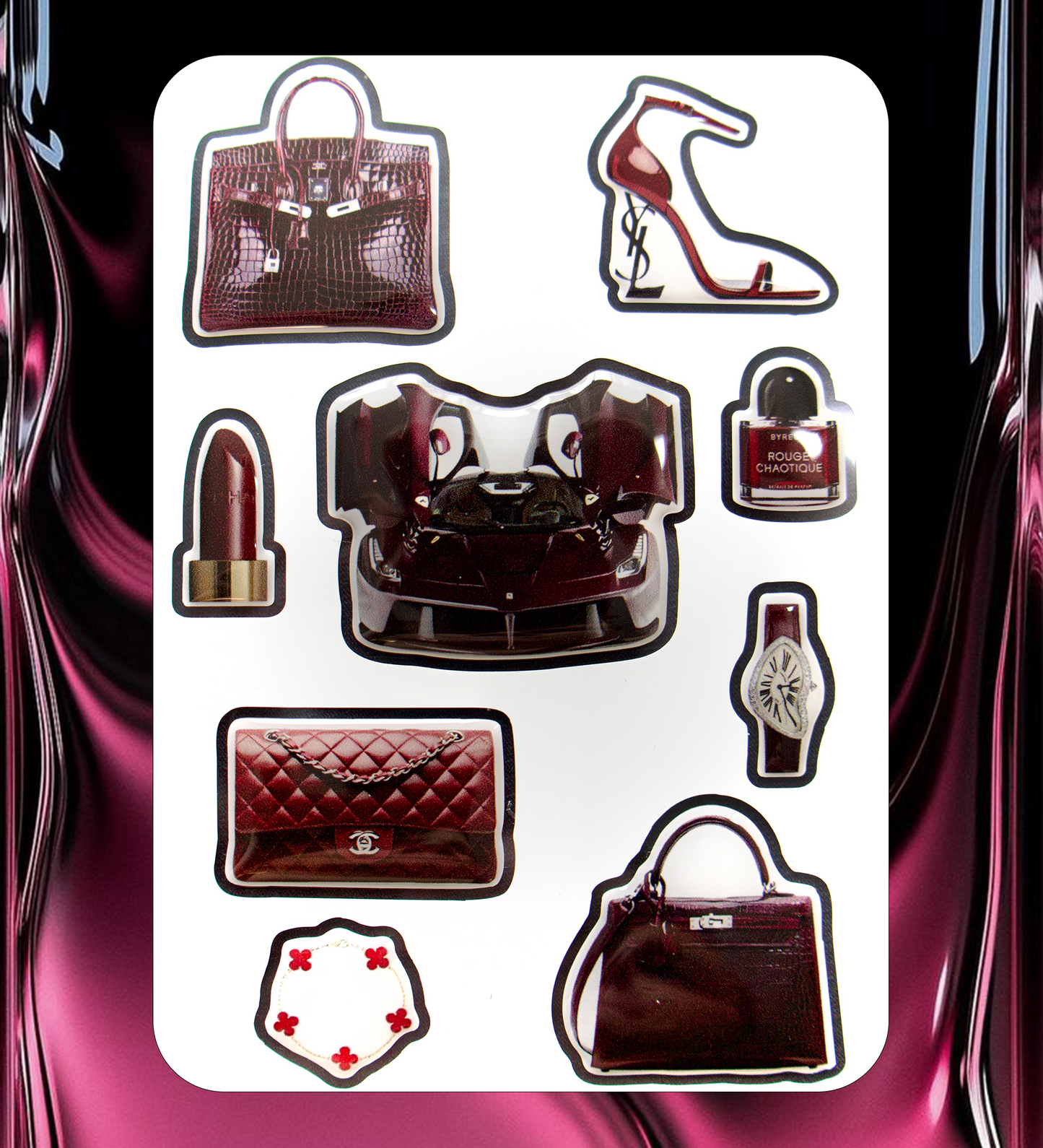 3D Epoxy Luxury Stickers