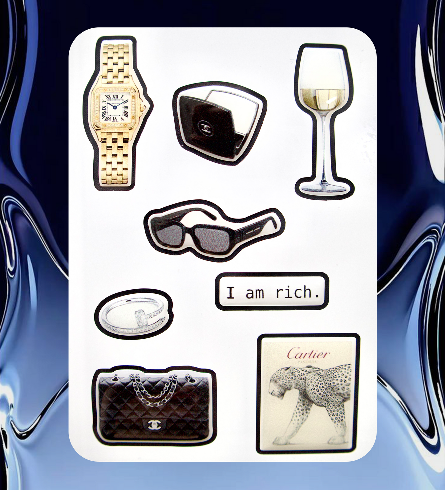 3D Epoxy Luxury Stickers